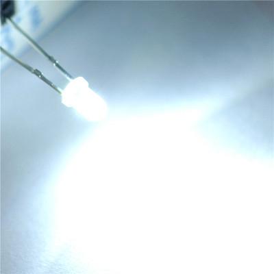 led发光二极管 3mm 圆头 白发白光